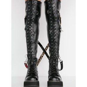 Demonia Emily-377 Thigh High Boots